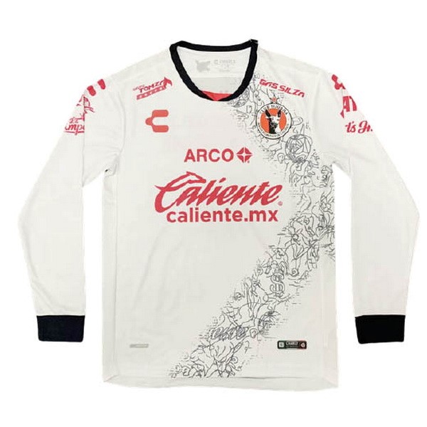 Camiseta Tijuana Replica Segunda Ropa ML 2020/21 Blanco